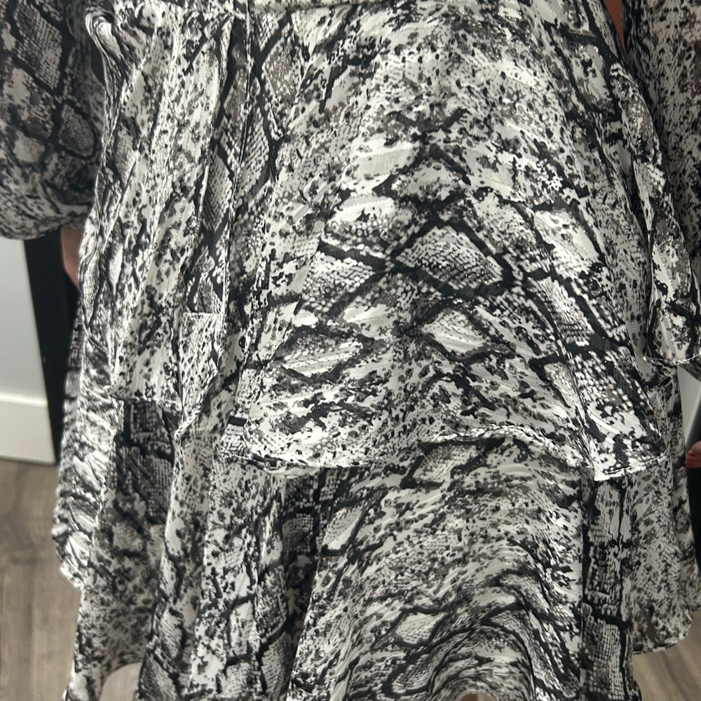 Do + Be Snake Python Print Summer Tiered Ruffle H… - image 7